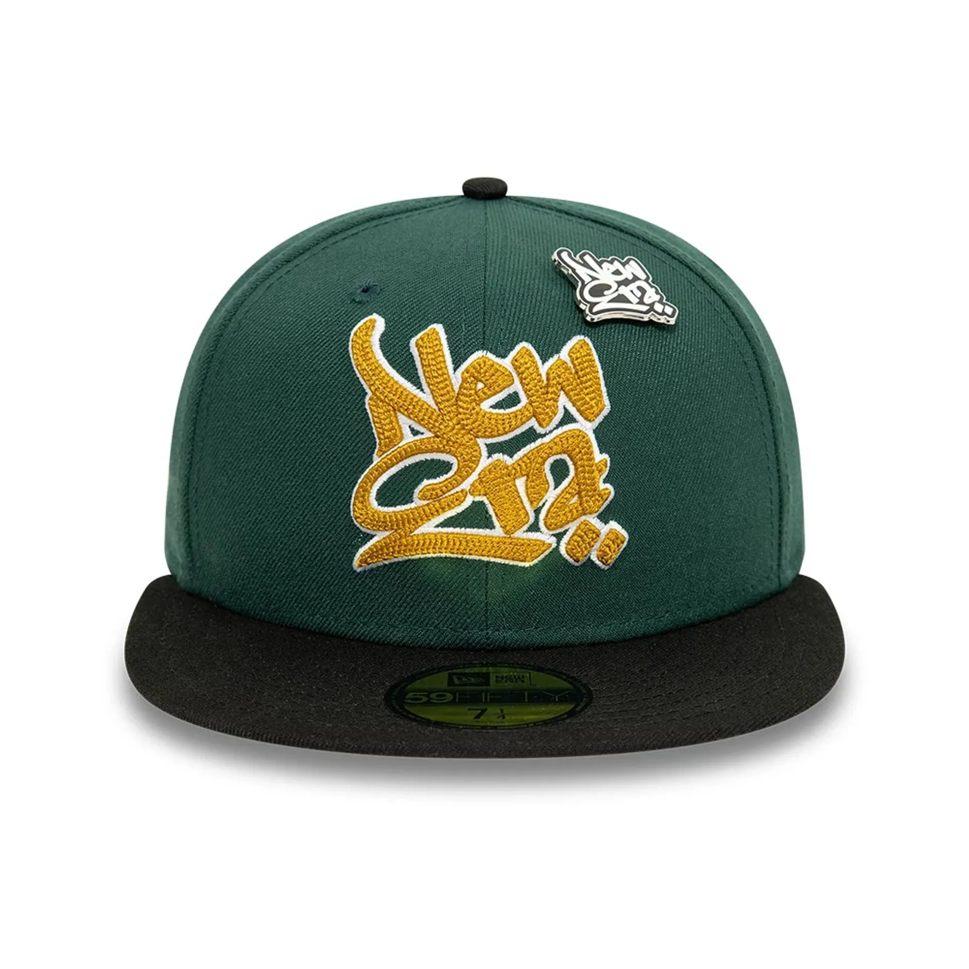 New Era Front Script Dark Green 59FIFTY Fitted Cap Billy J