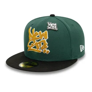 New Era Front Script Dark Green 59FIFTY Fitted Cap Billy J