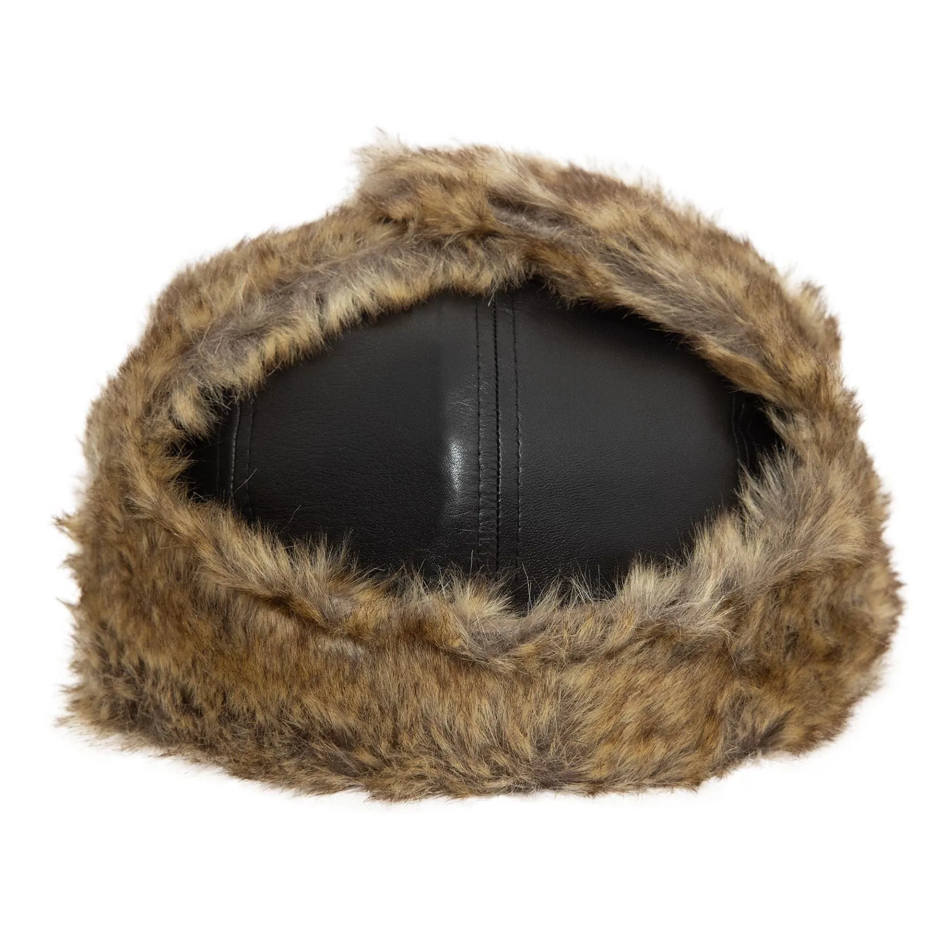 New Era Image Leather Black Trapper Hat Billy J