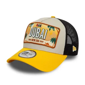New Era License Plate Cream 9FORTY A-Frame Trucker Adjustable Cap Billy J