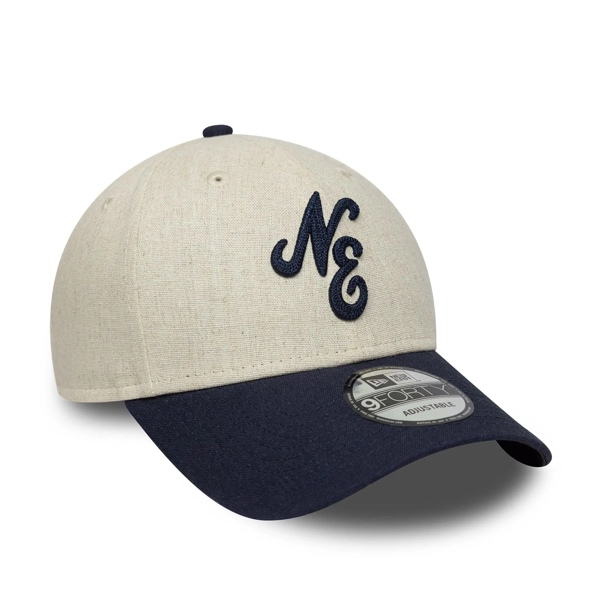 New Era Linen Cream 9FORTY Adjustable Cap Billy J