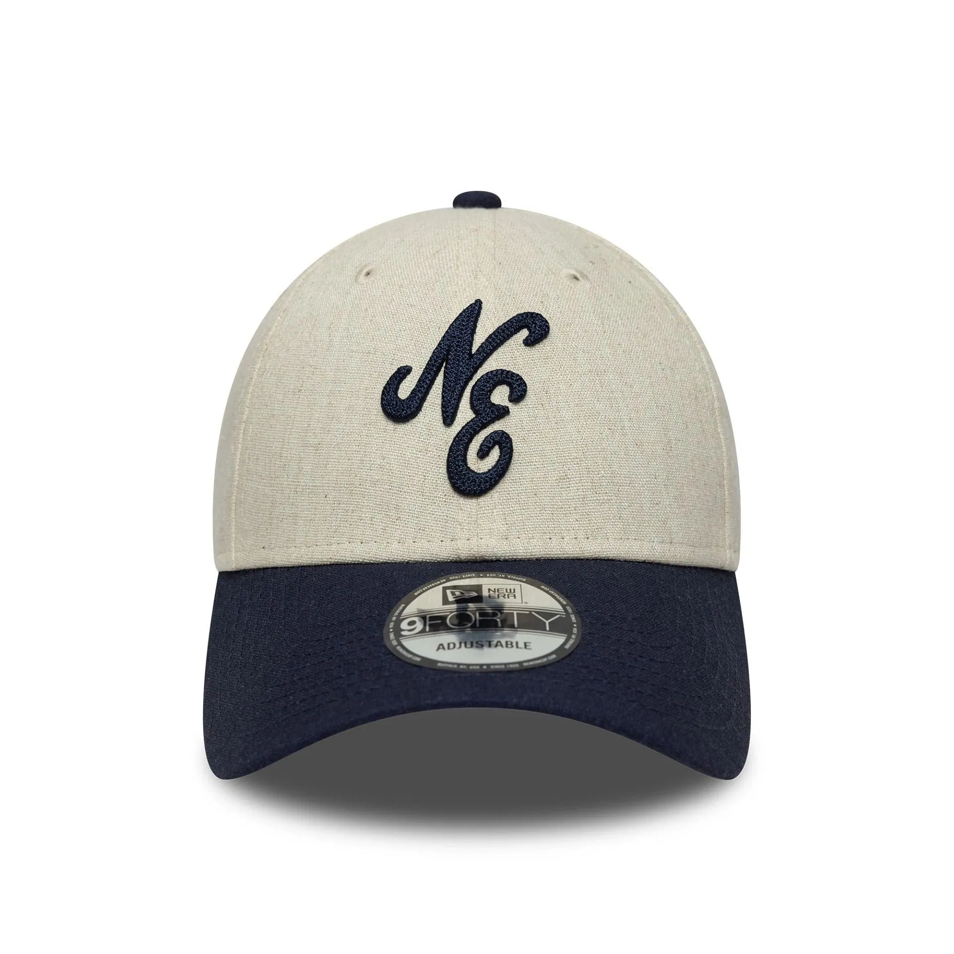 New Era Linen Cream 9FORTY Adjustable Cap Billy J