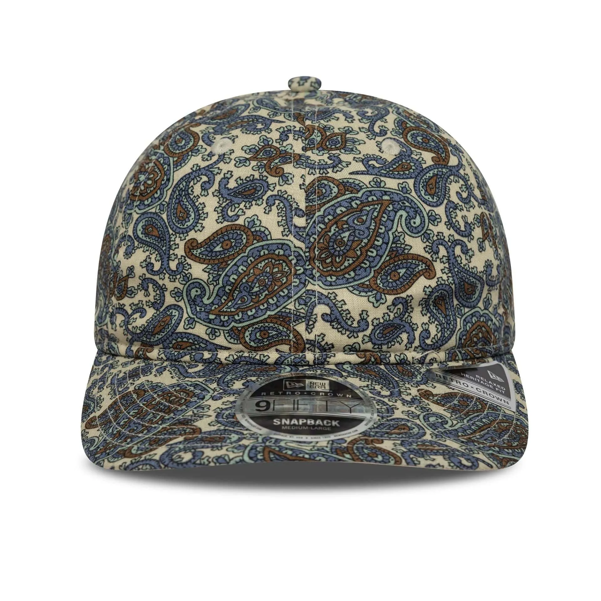 New Era Paisley Cream Retro Crown 9FIFTY Cap Billy J