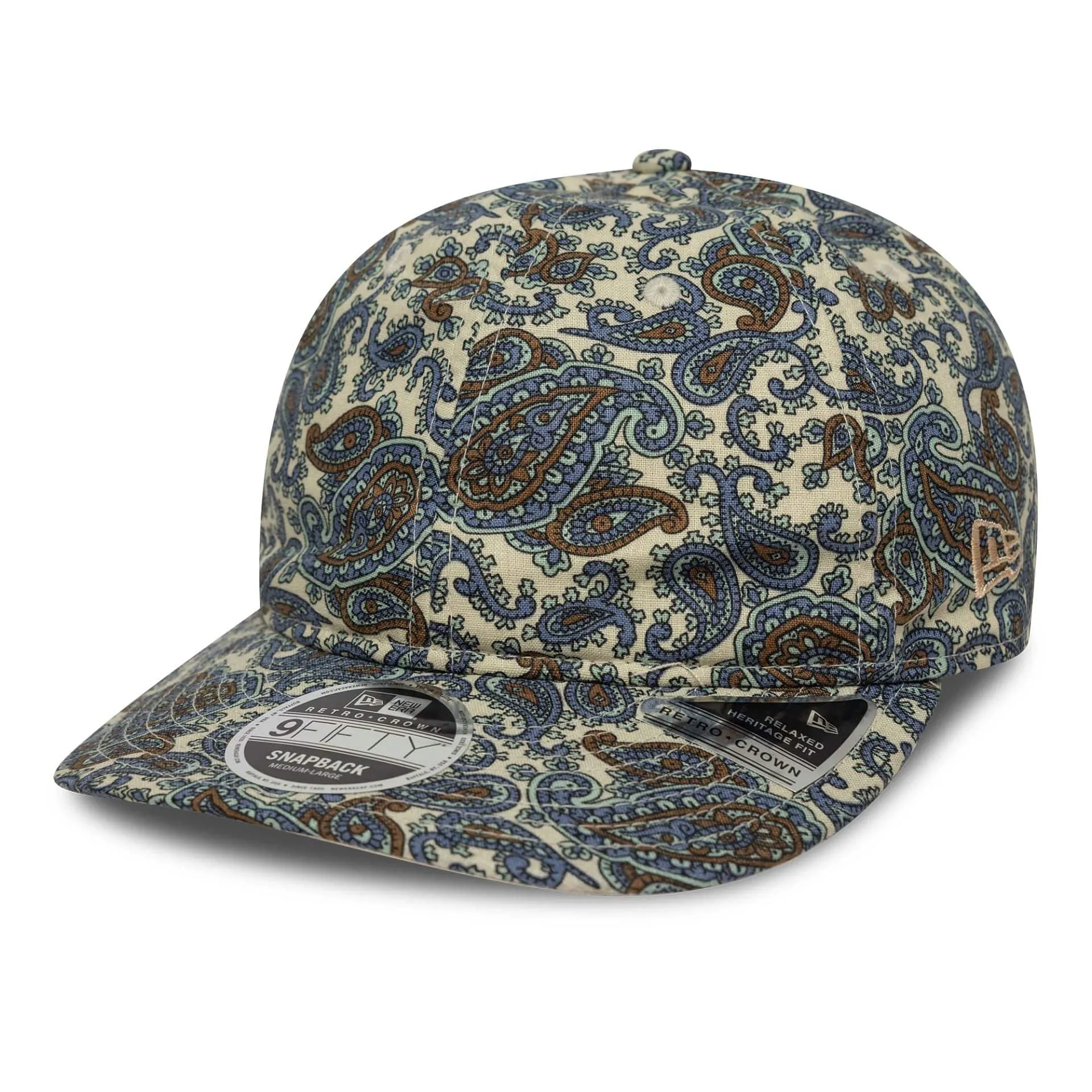 New Era Paisley Cream Retro Crown 9FIFTY Cap Billy J