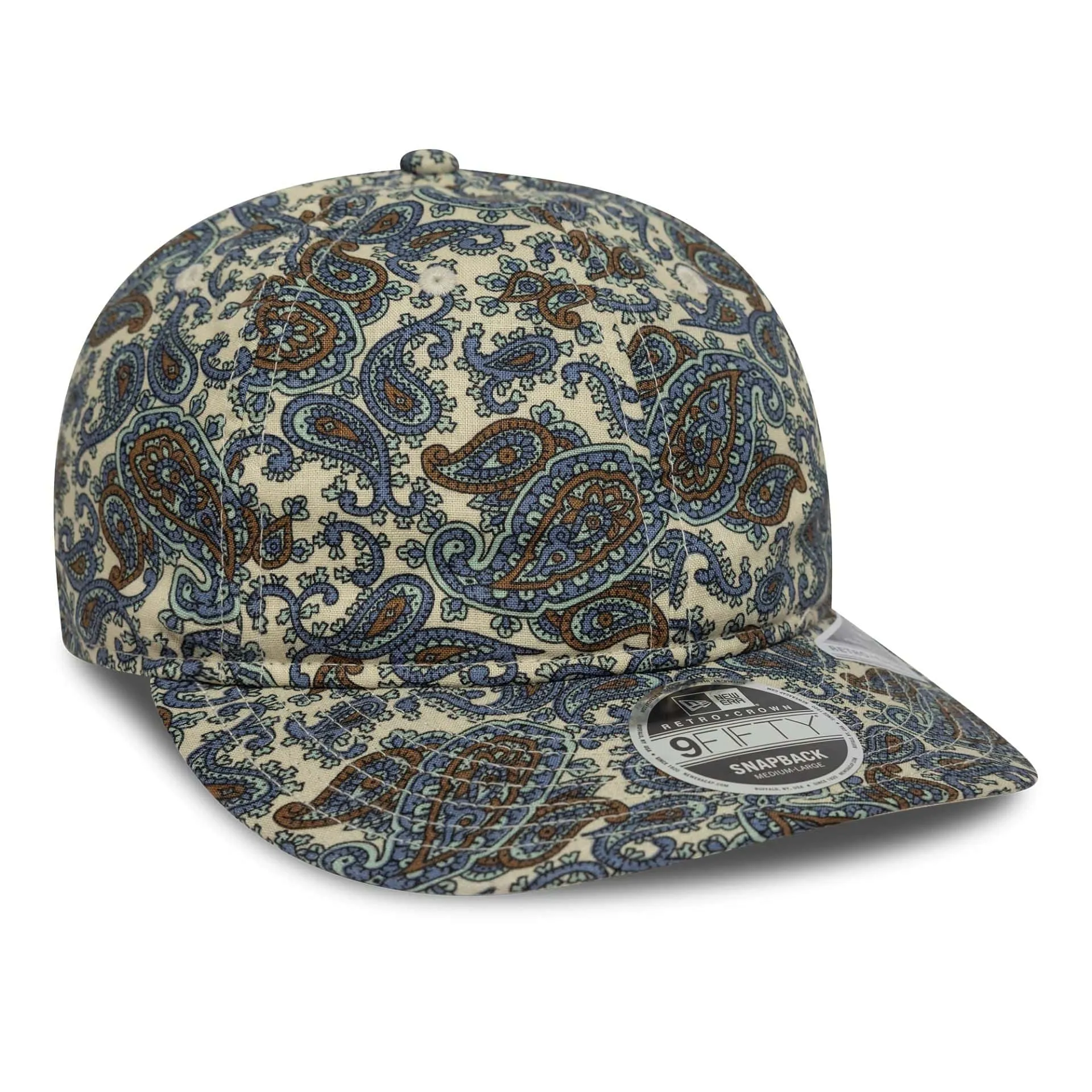 New Era Paisley Cream Retro Crown 9FIFTY Cap Billy J
