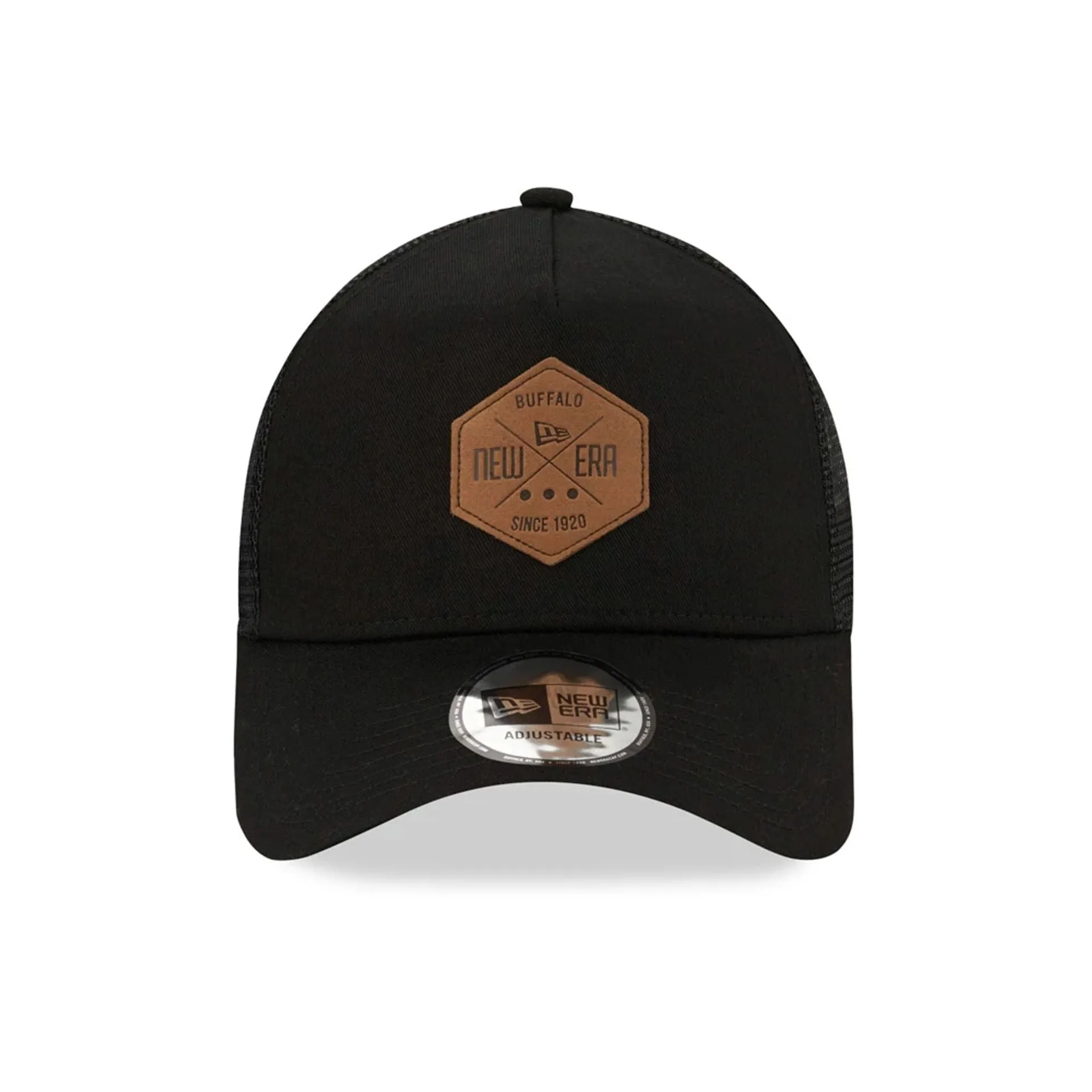 New Era Patch Black A-Frame Trucker Cap Billy J