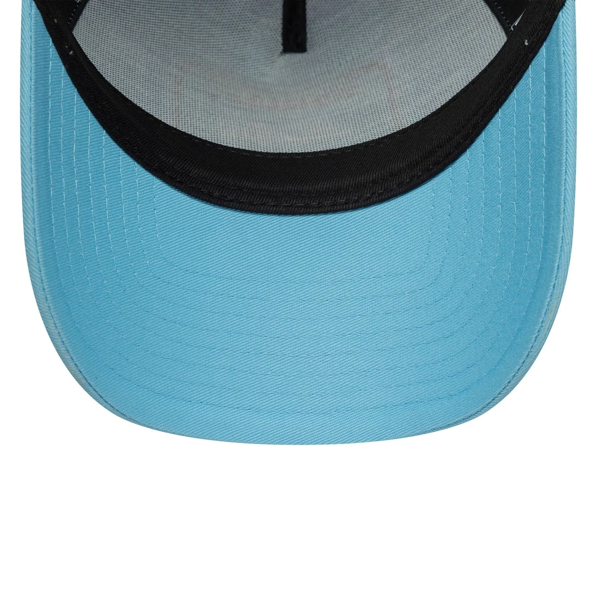 New Era Patch Pastel Blue 9FORTY A-Frame Trucker Adjustable Cap Billy J
