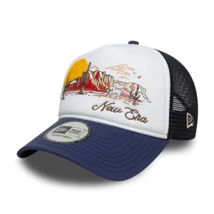 New Era Western Navy 9FORTY A-Frame Trucker Adjustable Cap Billy J