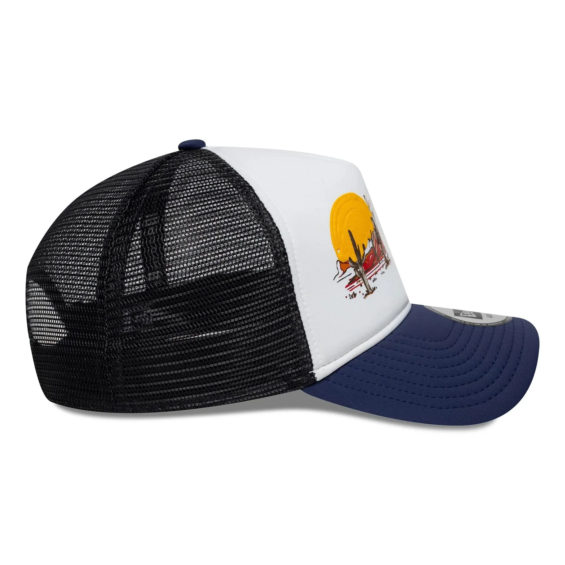 New Era Western Navy 9FORTY A-Frame Trucker Adjustable Cap Billy J