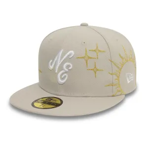 New Era Zodiac Light Beige 59FIFTY Fitted Cap Billy J