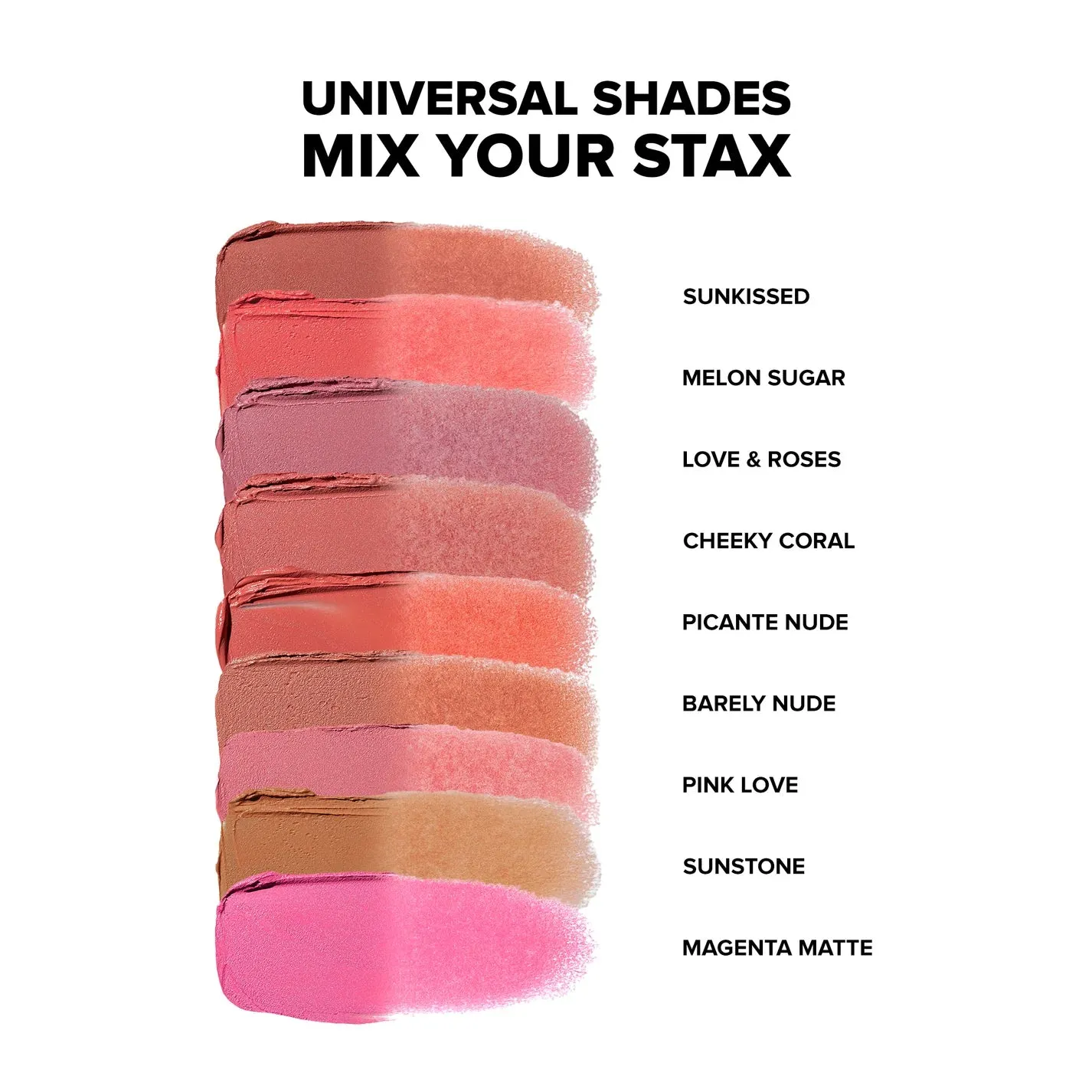 Nudestix STAX All Over Color Blush Balm (many shades) NIB