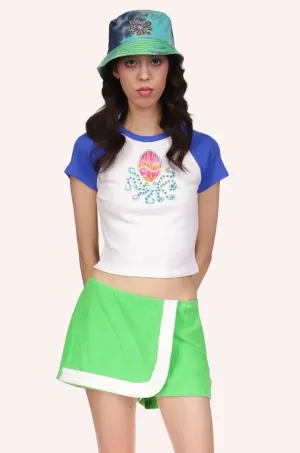 Octopus Raglan Baby Tee Blue Annasui