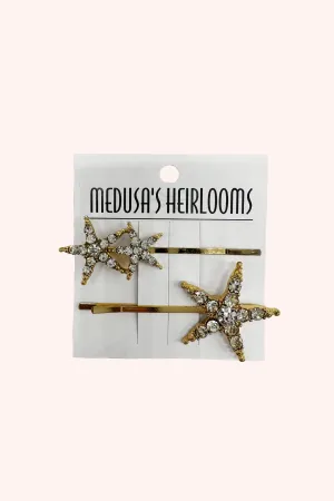 Oh My Stars Hair Pins Gold Annasui