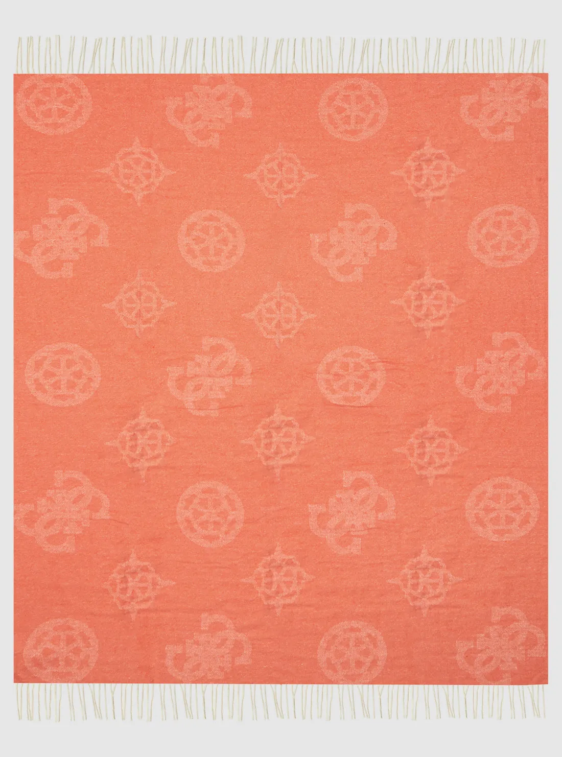 Orange Logo Blanket Guess