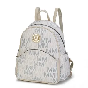 Palmer Vegan Leather Signature logo-print Womens Backpack