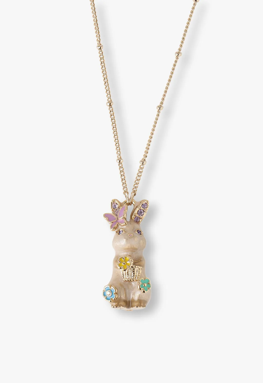 Pastel Bunny Charm Necklace Annasui