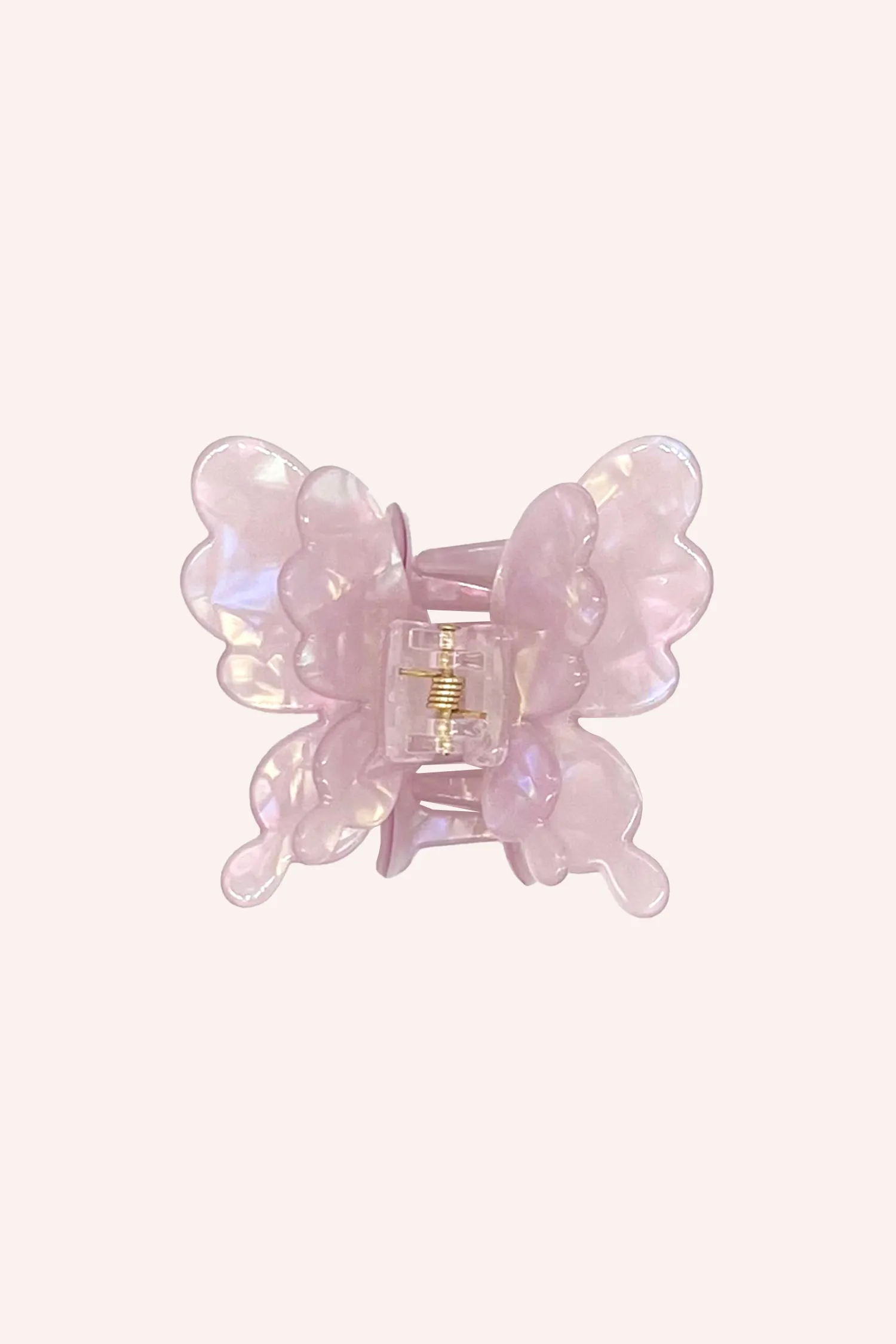 Pastel Iridescent Butterfly Jaw Clip Lilac Annasui