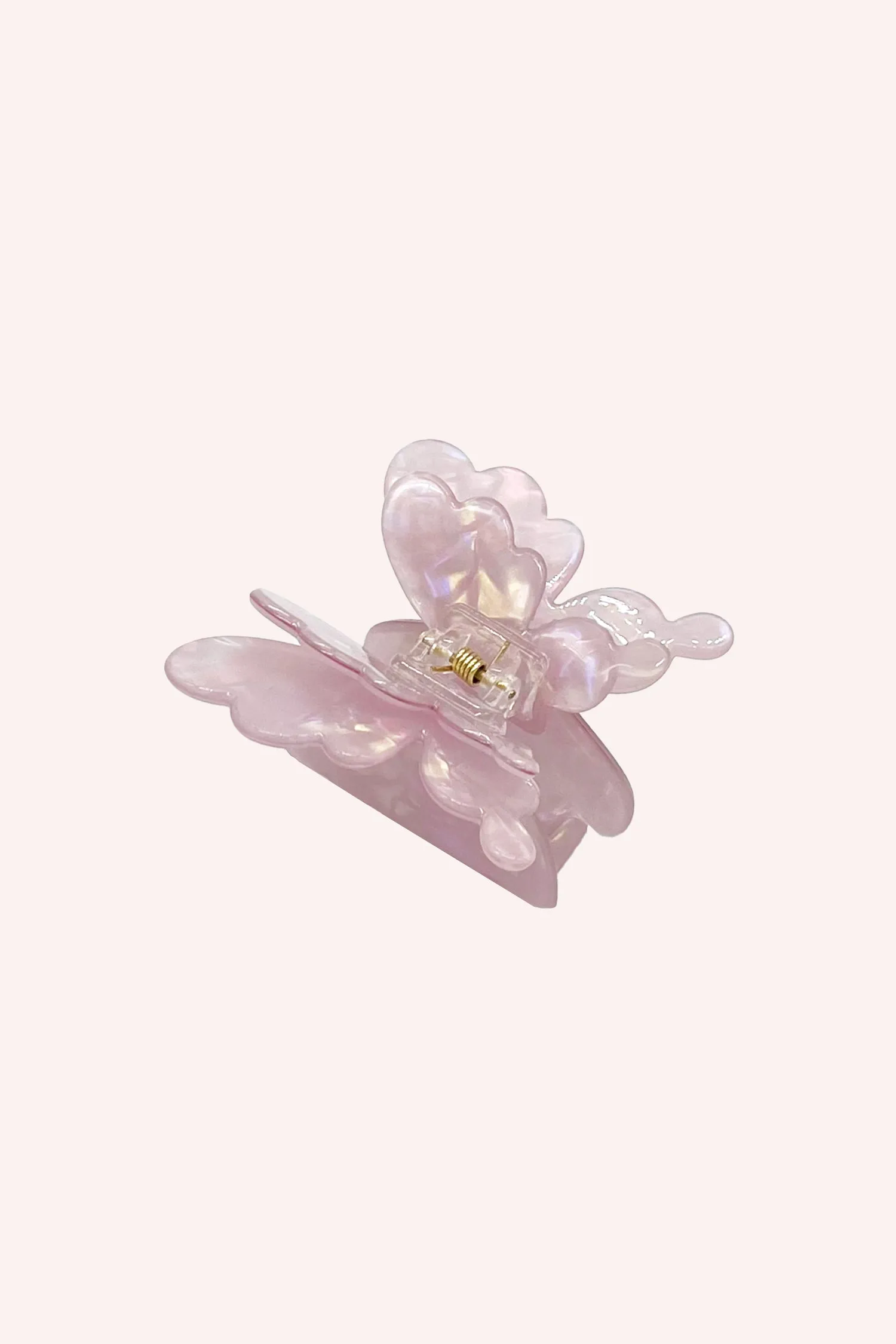Pastel Iridescent Butterfly Jaw Clip Lilac Annasui
