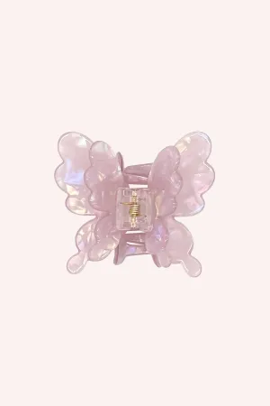 Pastel Iridescent Butterfly Jaw Clip Lilac Annasui