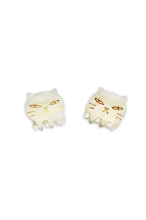 Pastel Meow Cat Jaw Pair Ivory Annasui