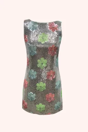 Pastel Posies Sequin Dress Annasui