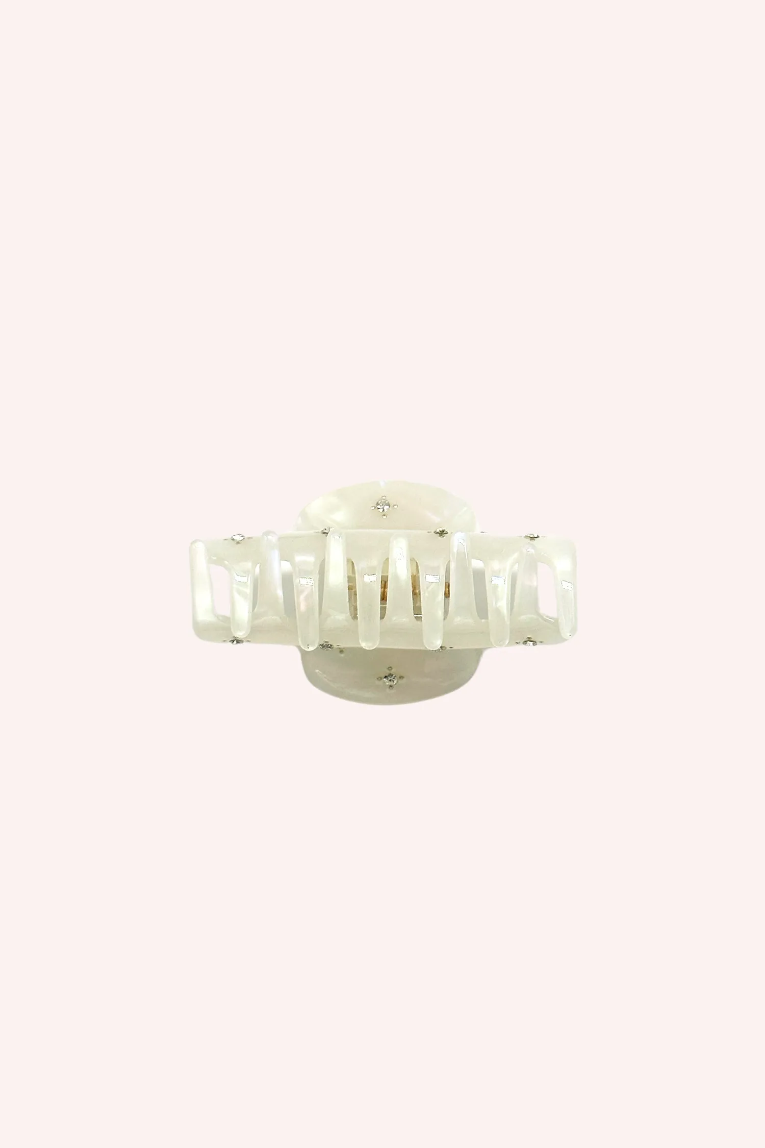 Pearl Medium Pastel Crystal Jaw Clip Annasui