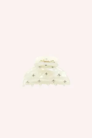 Pearl Medium Pastel Crystal Jaw Clip Annasui