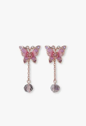 Pink Fantasy Butterfly Earrings Annasui