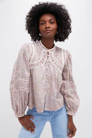 Pink Gislea Print Blouse