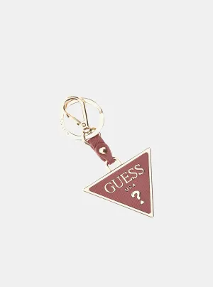 Pink Triangle Logo Keyring Guess