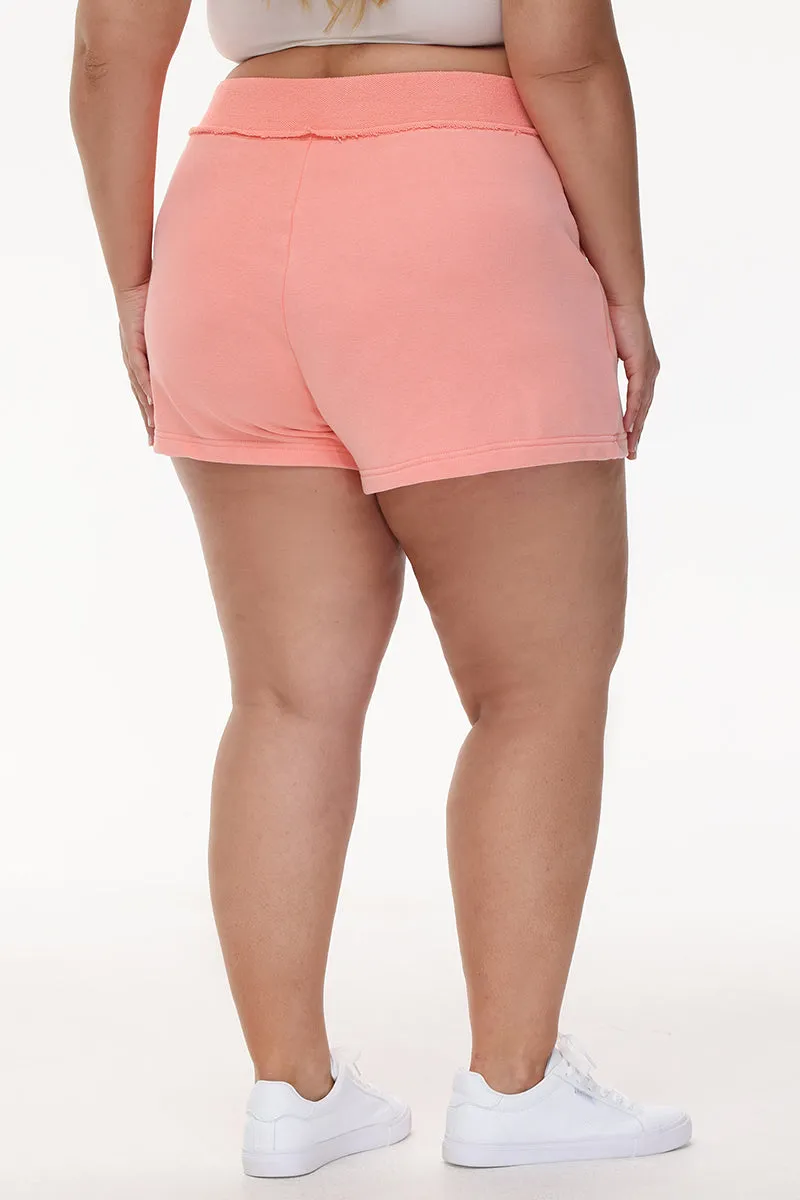 Plus-Size French Terry Embroidered Shorts by Juicy Couture