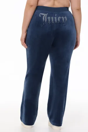 Plus-Size Ombre Big Bling Velour Track Pants by Juicy Couture