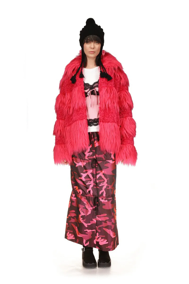 Plush Teddy Zip Jacket Annasui