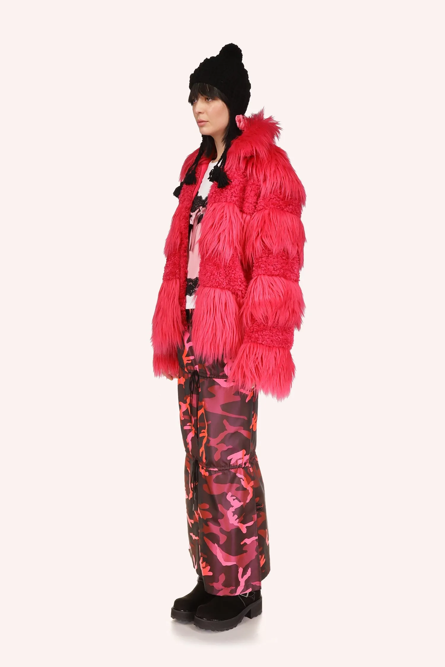 Plush Teddy Zip Jacket Annasui