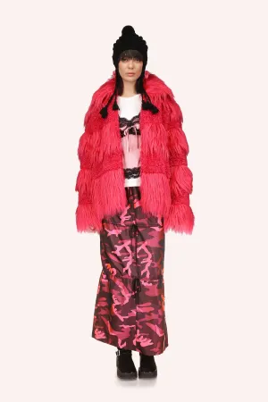 Plush Teddy Zip Jacket Annasui