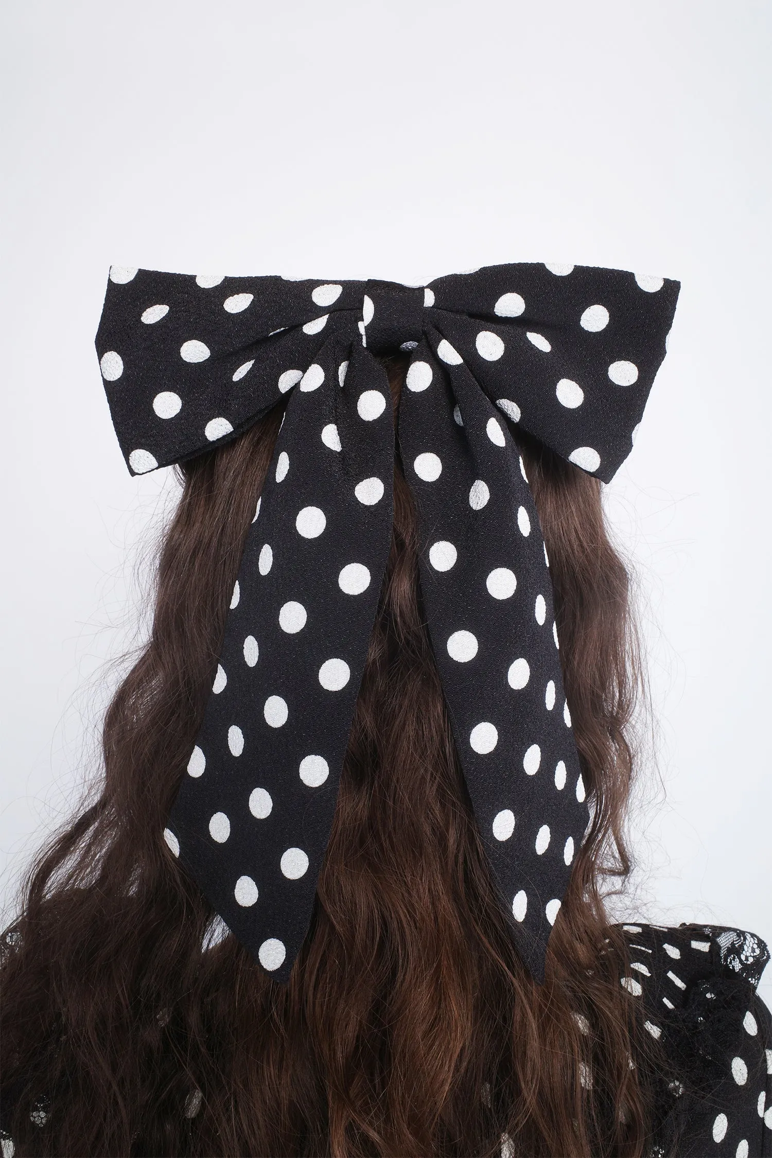 Polka Dot Bow Hair Clip Annasui