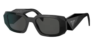 Prada  PR 17WSF 1AB5S0 51mm Womens Rectangle Sunglasses