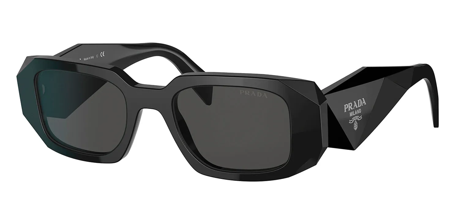 Prada  PR 17WSF 1AB5S0 51mm Womens Rectangle Sunglasses