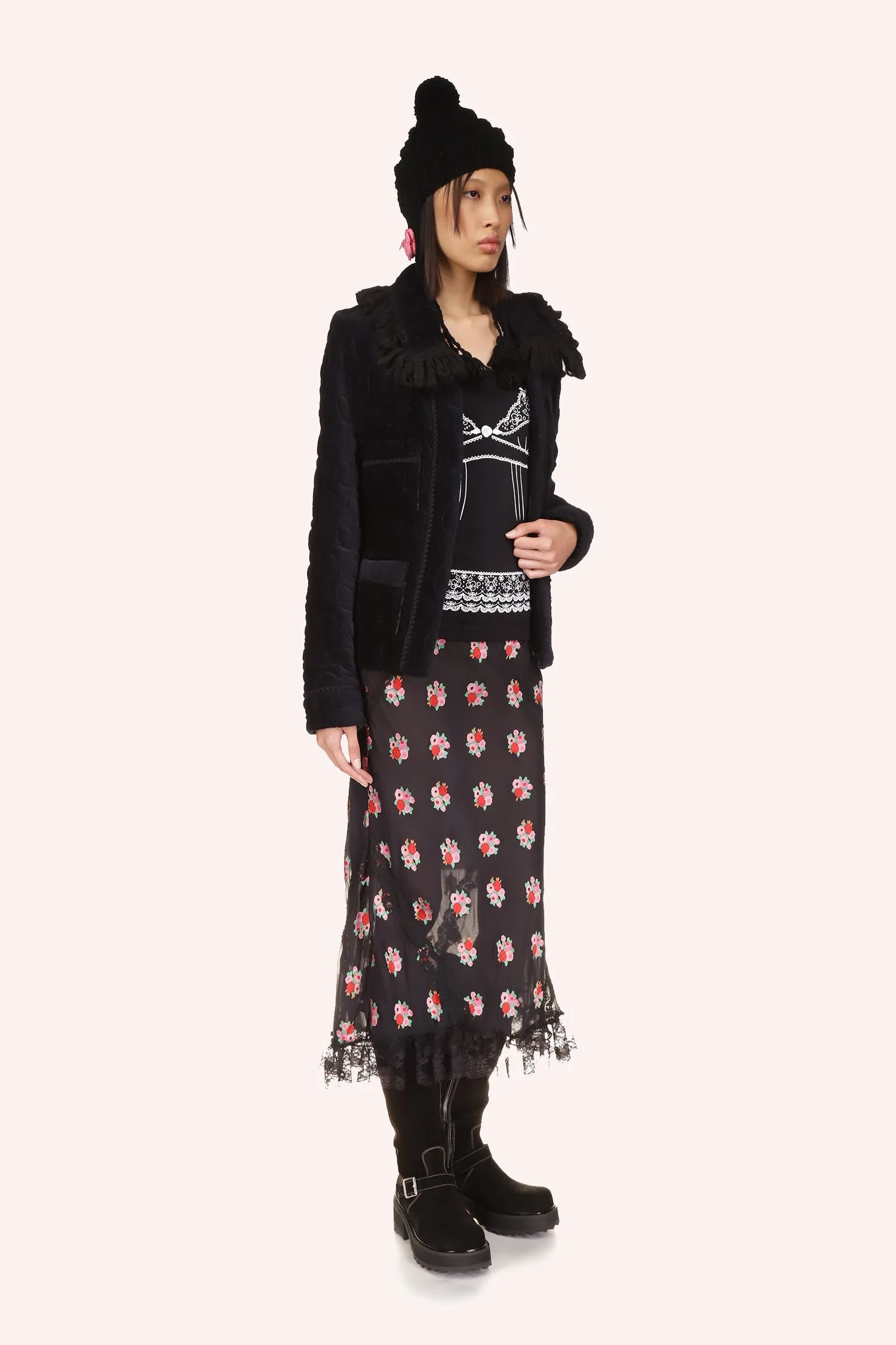 Quilted Daisies Jacket Annasui