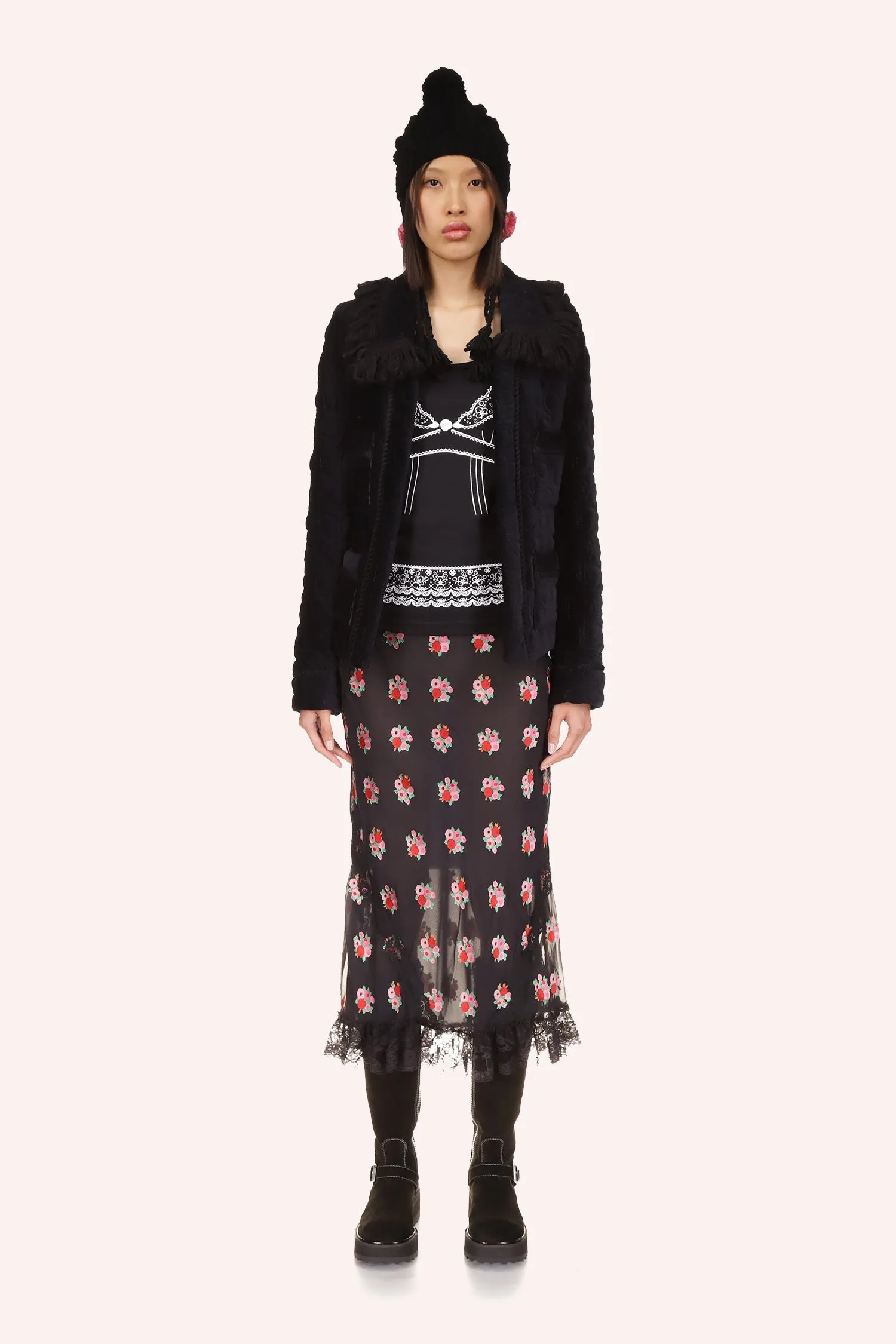 Quilted Daisies Jacket Annasui