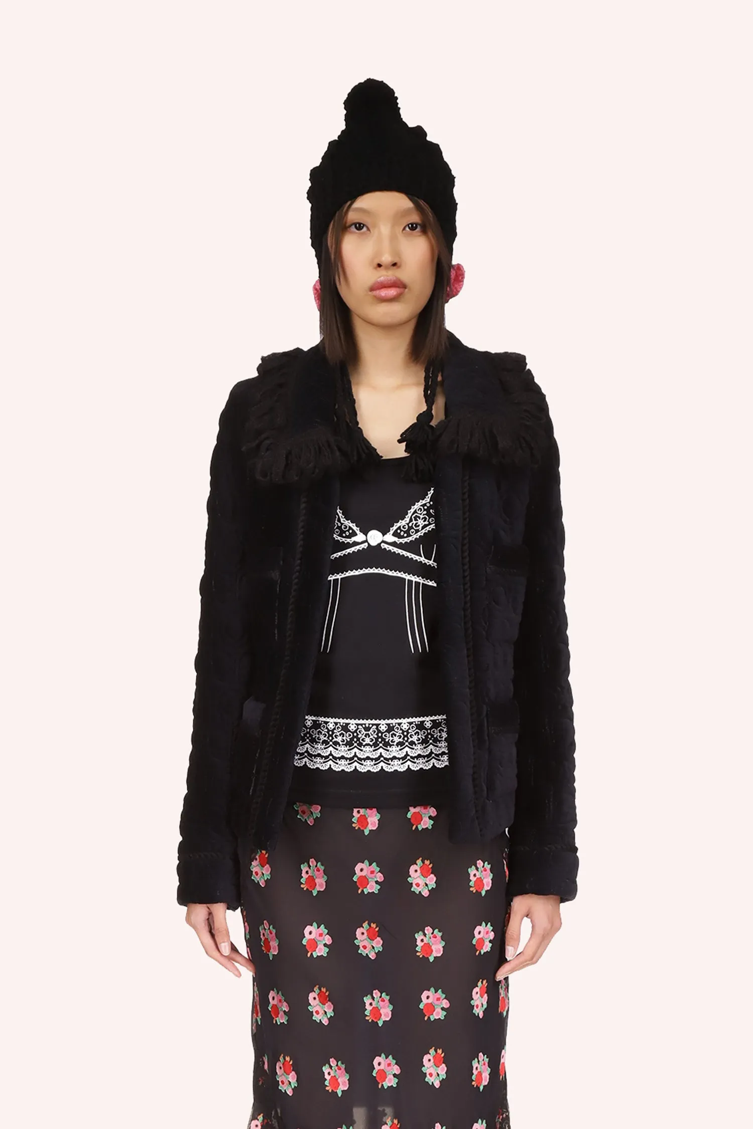 Quilted Daisies Jacket Annasui