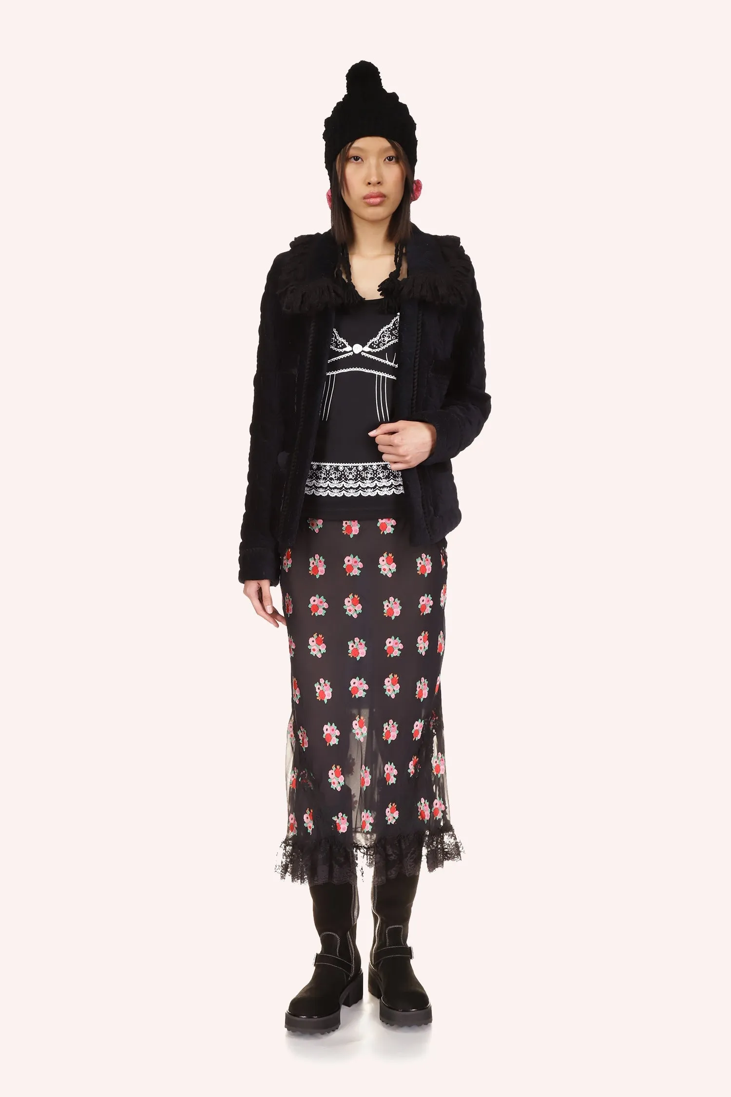 Quilted Daisies Jacket Annasui