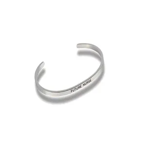 "Future Nurse" Silver Embracelet