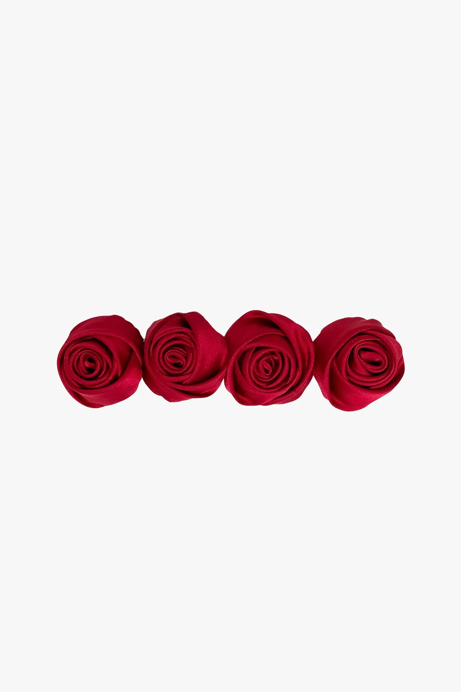 Red Rosette Charm Barrette Annasui