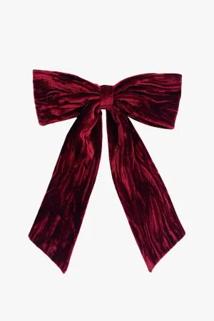 Red Velvet Bow Hair Clip Annasui