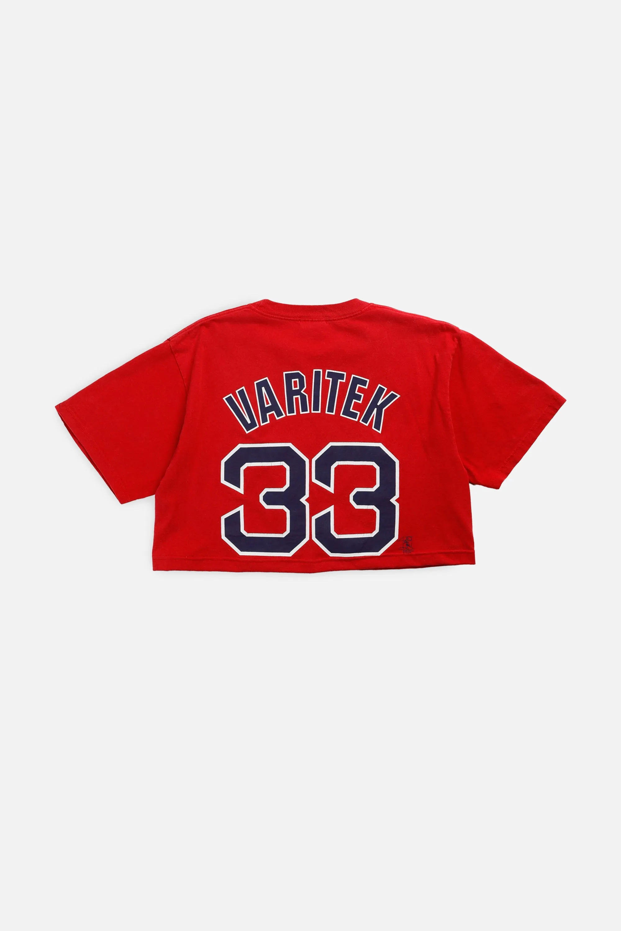 Rework Boston Red Sox MLB Crop Tee - L Frankie