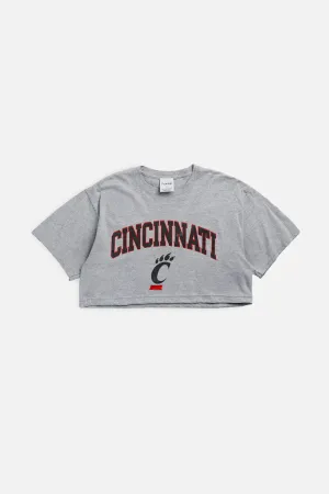 Rework Cincinnati Bearcats NCAA Crop Tee - S Frankie