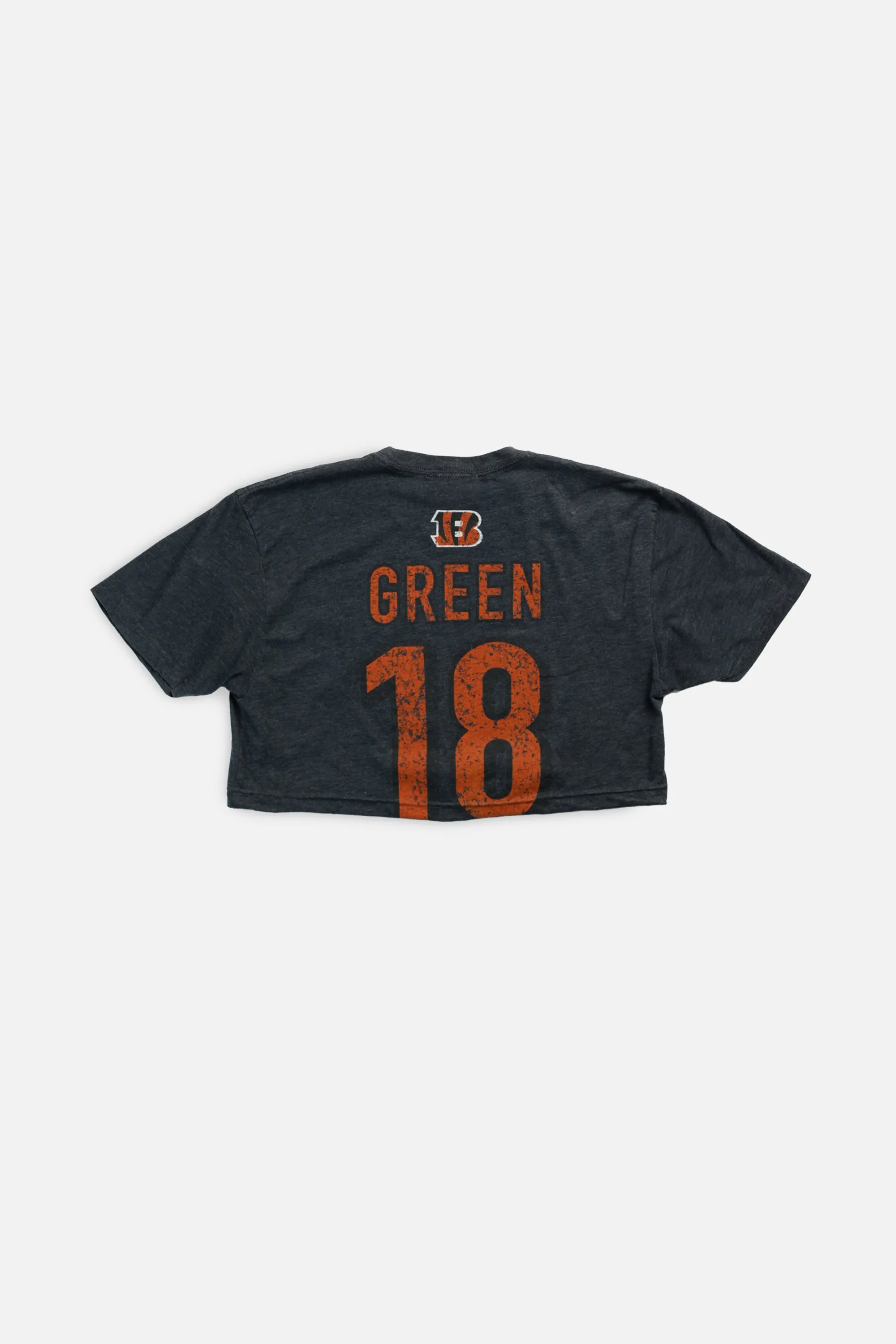 Rework Cincinnati Bengals NFL Crop Tee - S Frankie