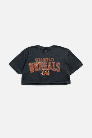 Rework Cincinnati Bengals NFL Crop Tee - S Frankie