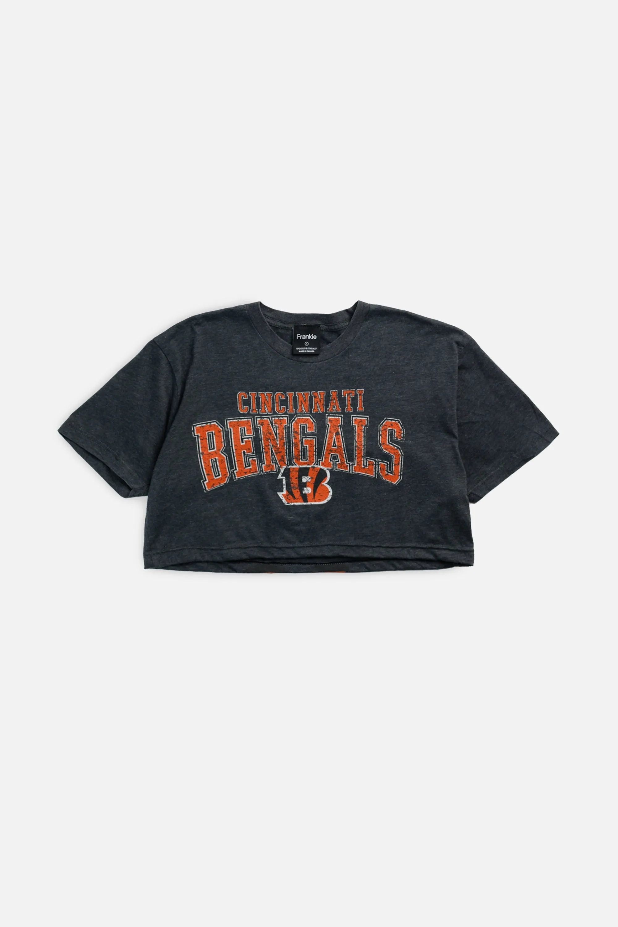 Rework Cincinnati Bengals NFL Crop Tee - S Frankie